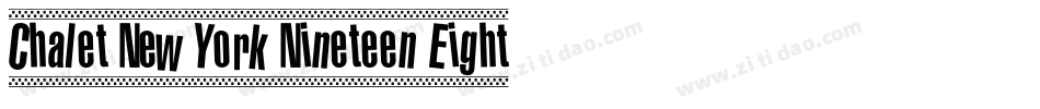 Chalet New York Nineteen Eighty字体转换